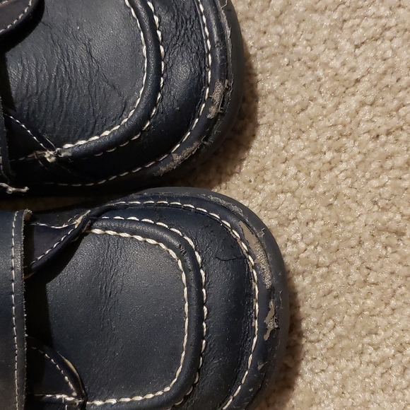 Wee Squeak 10 navy boy shoes - Picture 2 of 9